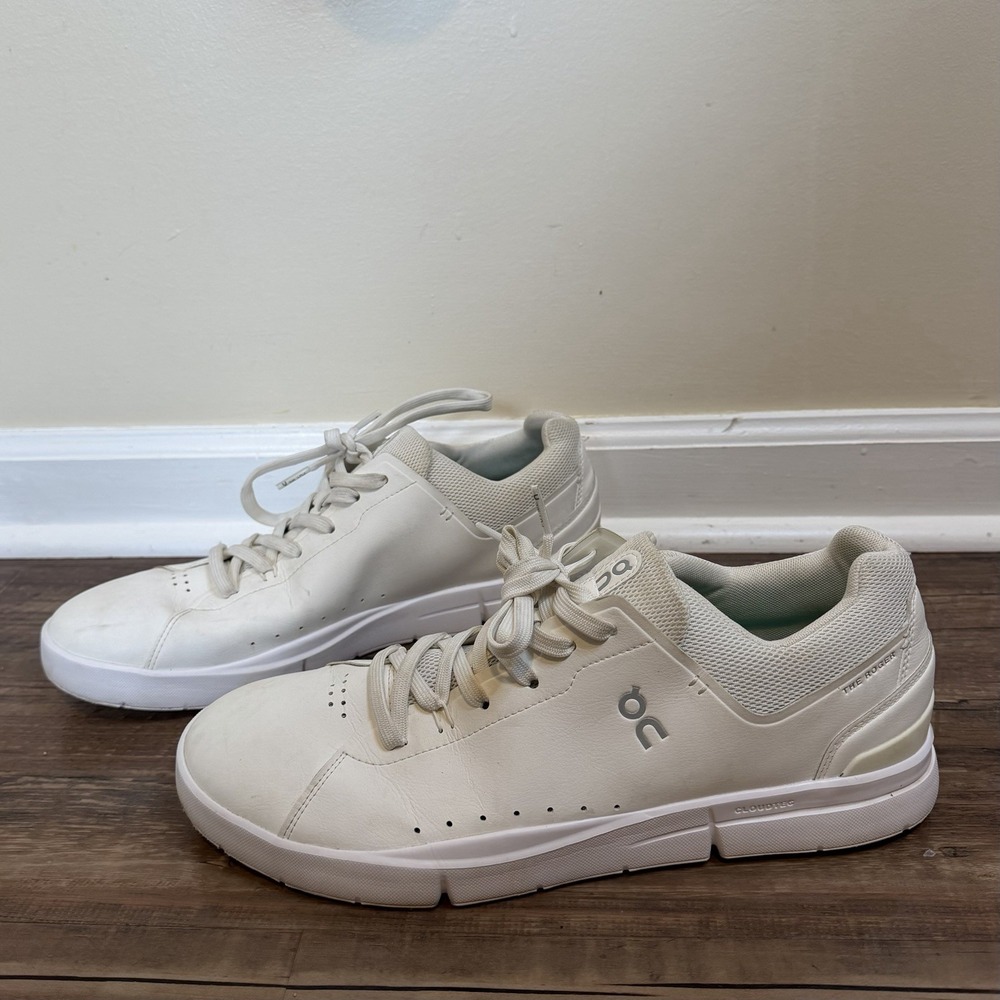 On Cloud The Roger Advantage Shoes Men's Size 12.5 White CloudTec Swiss Tennis